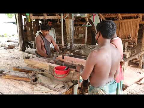Neem Wood Cutting at Sawmill Near Me।Dangerous Neem Wood Cutting at Timber Mill।Wood Cutting