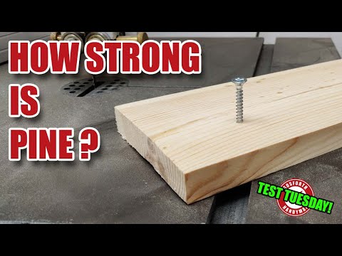 How strong is PINE softwood? Test Tuesday!