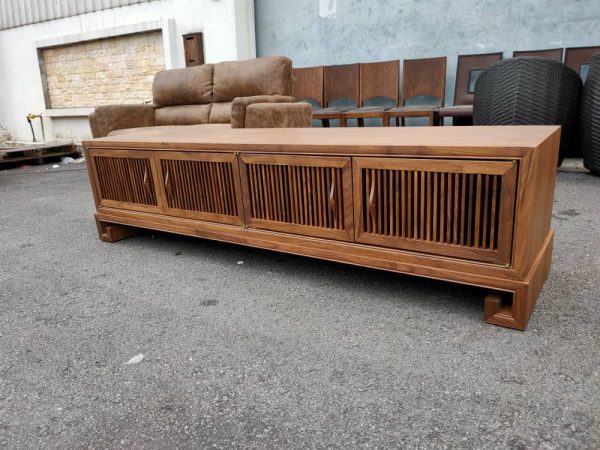 Lorenzo Wooden Low TV Console