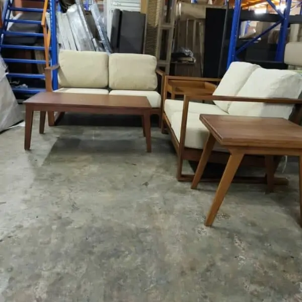 Lorenzo teak wood sofa set
