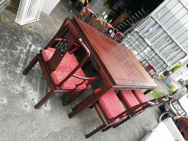 Rosewood Dining Set 8 Chairs