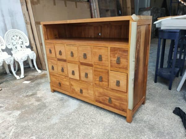 Teak Wood Drawers 15 holes and cabinet