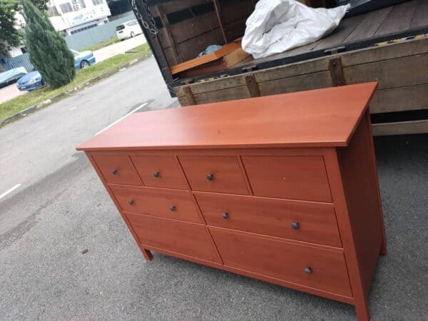 IKEA Hemnes Chest of 8 Drawers in red