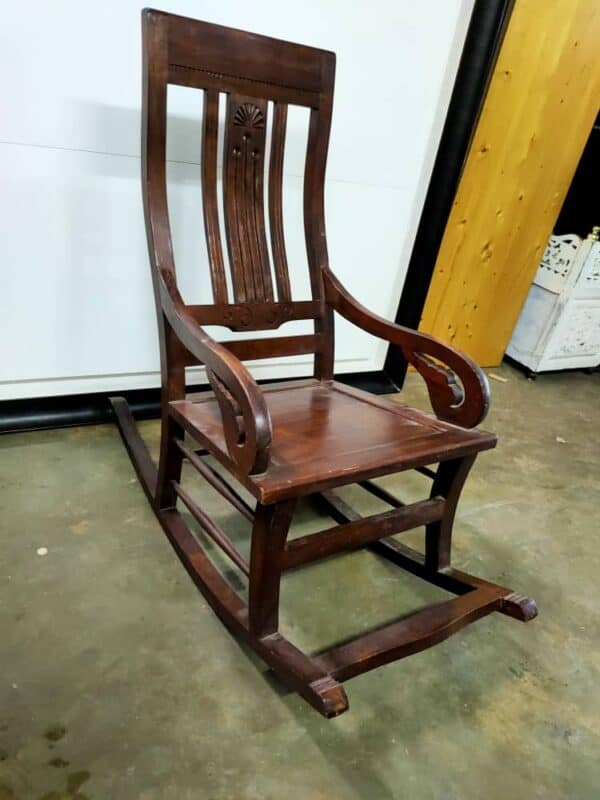Teak Wood Rocking Chair