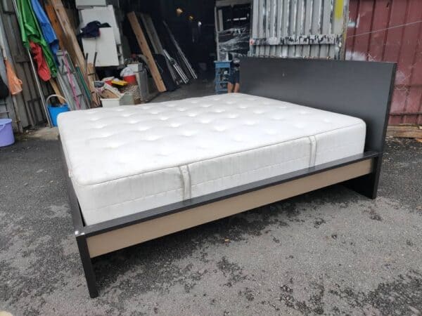 IKEA MALM KING BED WITH HOKKASEN MATTRESS