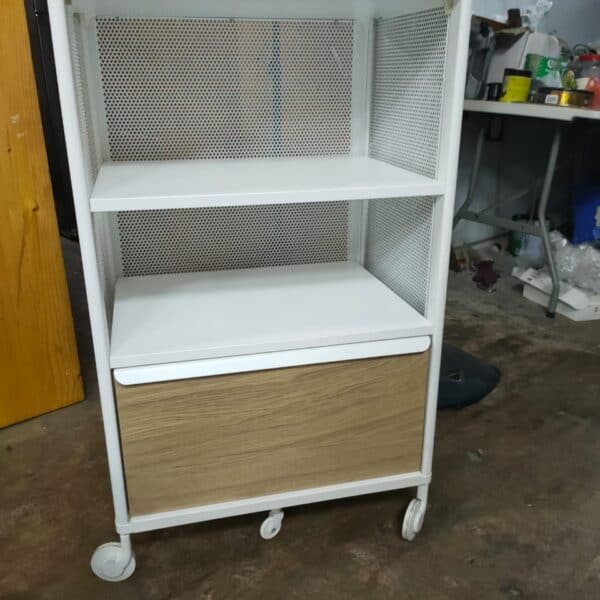 Second Hand IKEA Bekant Storage Unit with Trolley