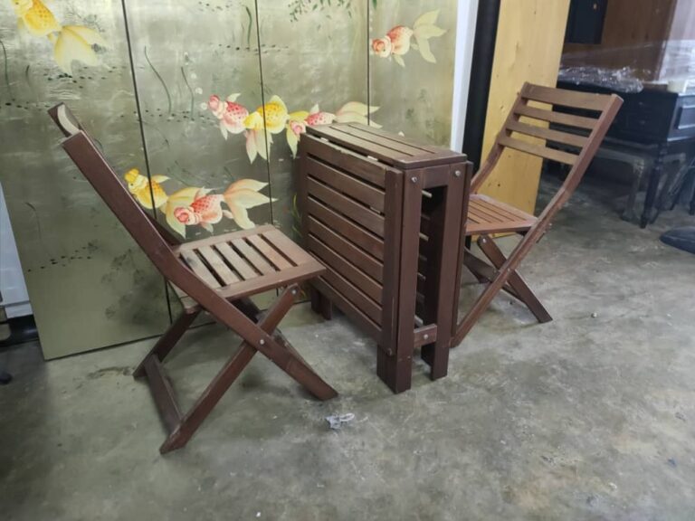 IKEA Applaro Outdoor Dropleaf Table And 2 Chair Second Hand