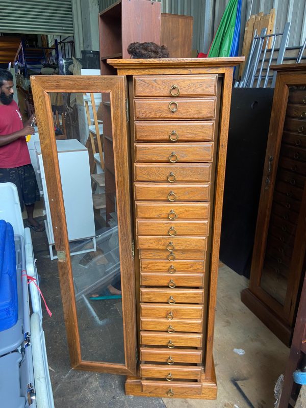 Jewelry Cabinet Drawers Teak Wood