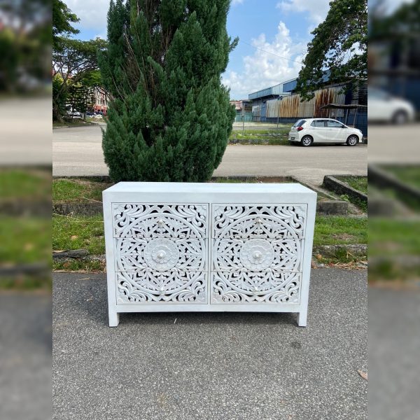 solid wood chest of 6 drawers